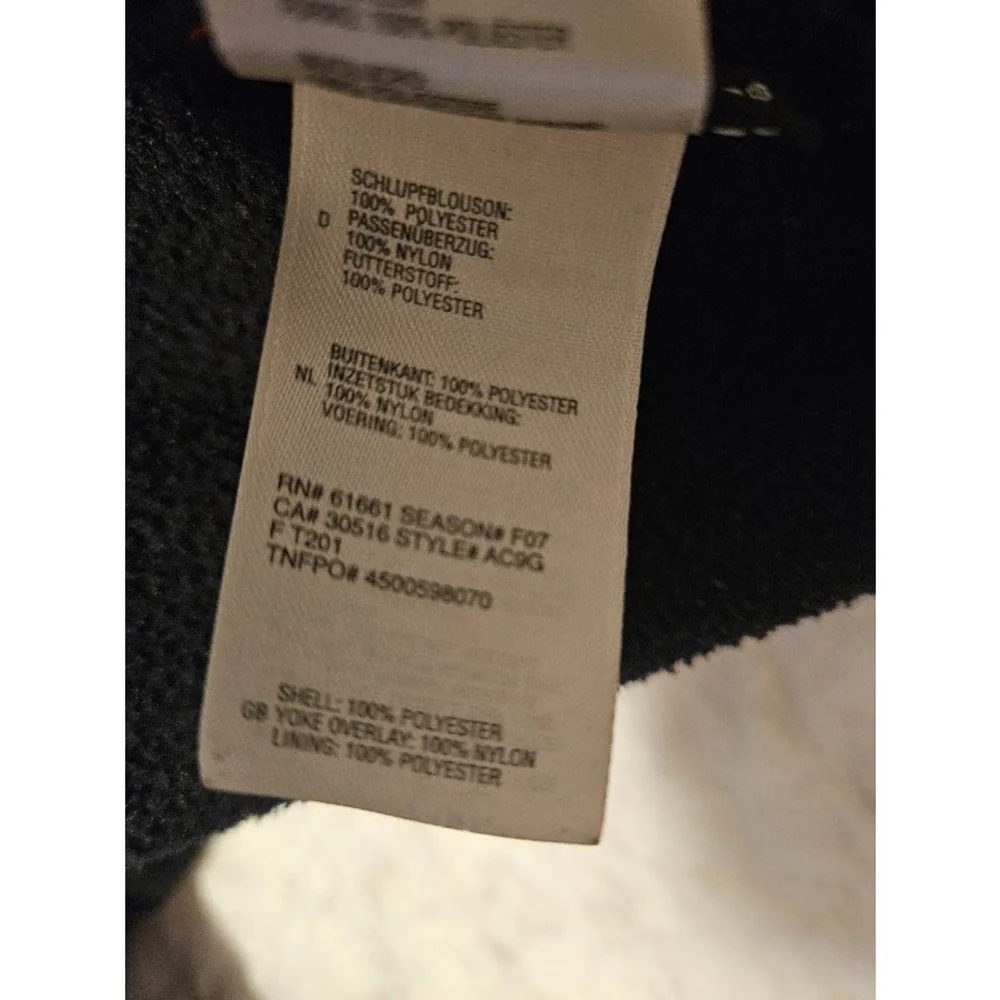 The North Face Black Fleece Denali Jacket Size M Y2K